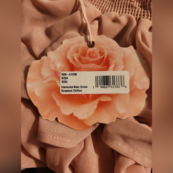 Show Me Your Mumu - Hacienda Maxi Dress - Rosebud Chiffon - Size XXXL/3X - Picture 15 of 15